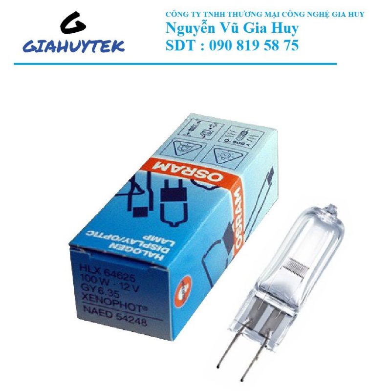 Bóng halogen HLX 12V 100W 64625 Osram - BÓNG ĐÈN KIỂM MÀU