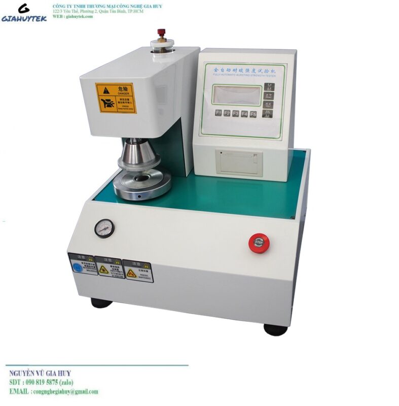 máy đo độ bục của giấy và thùng carton 